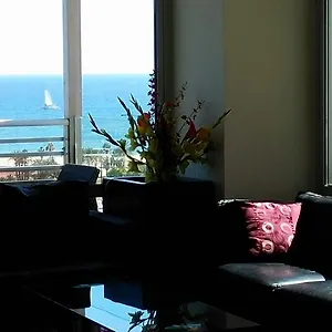 Amazing Sunset Views In The Mediterranean Apart/ , Sant Adria de Besos Spanien